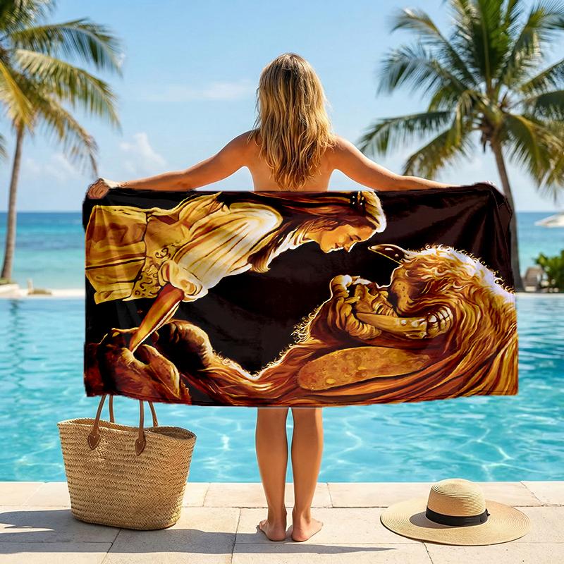 Labyrinth Fashion Beach Towel: Ideal for Summer Adventures Soft, absorbent and quick drying suitable for swimming and bathing
