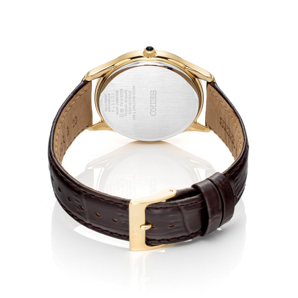 Seiko Мужские часы с сапфировым стеклом SRK050P1