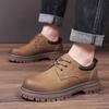 Fashion Luxury Brand Men Leather Business Casual Leather Shoes Outdoor Men's Autumn Anti Slip Wear-resistant Comfortable Workwear Shoes