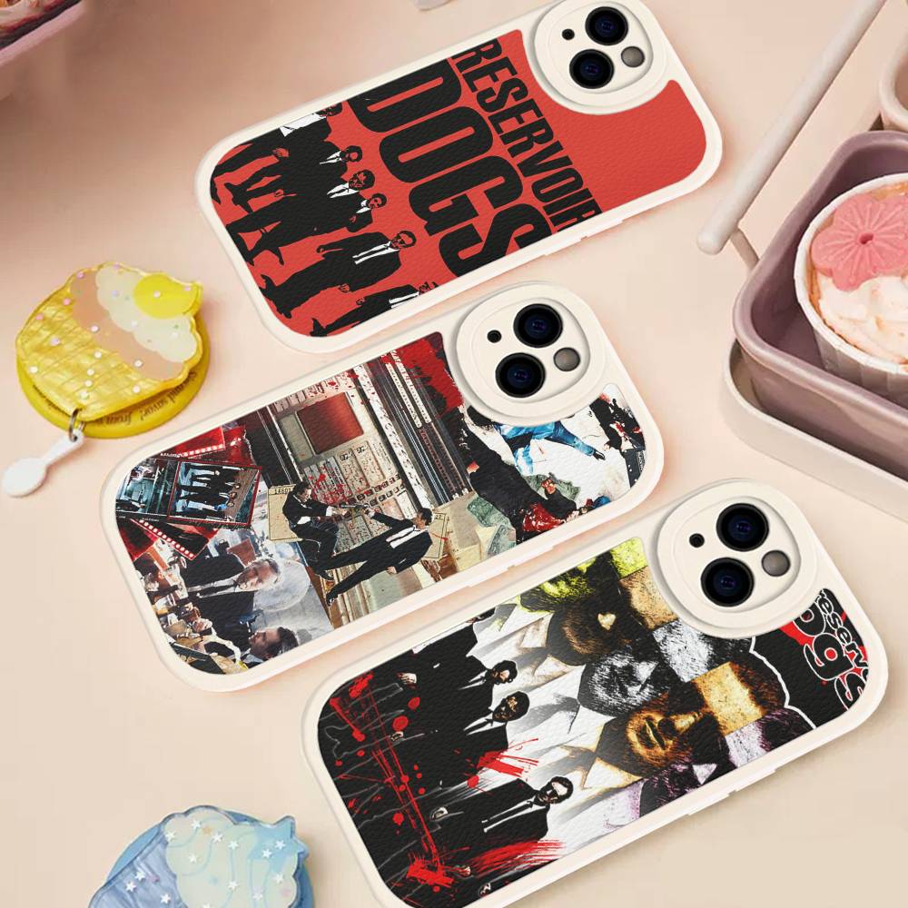 Crime Movie Reservoir-Dog Leather Phone Case For IPhone 16 16e 15 14 13 12 11 Pro Max Plus Mini Cover
