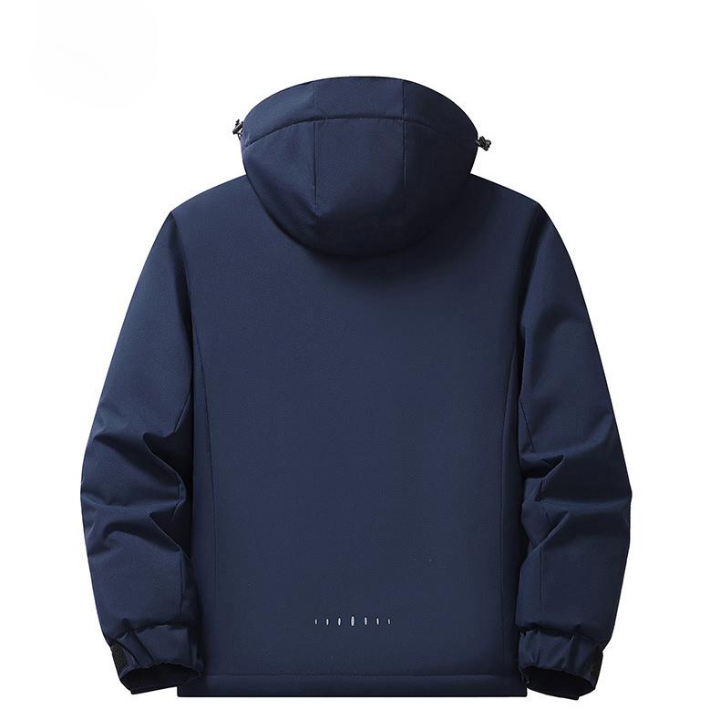 Мужская осенне-зимняя флисовая куртка с графеновым покрытием, утолщенная, теплая хлопковая одежда, ветрозащитная и водонепроницаемая, для альпинизма