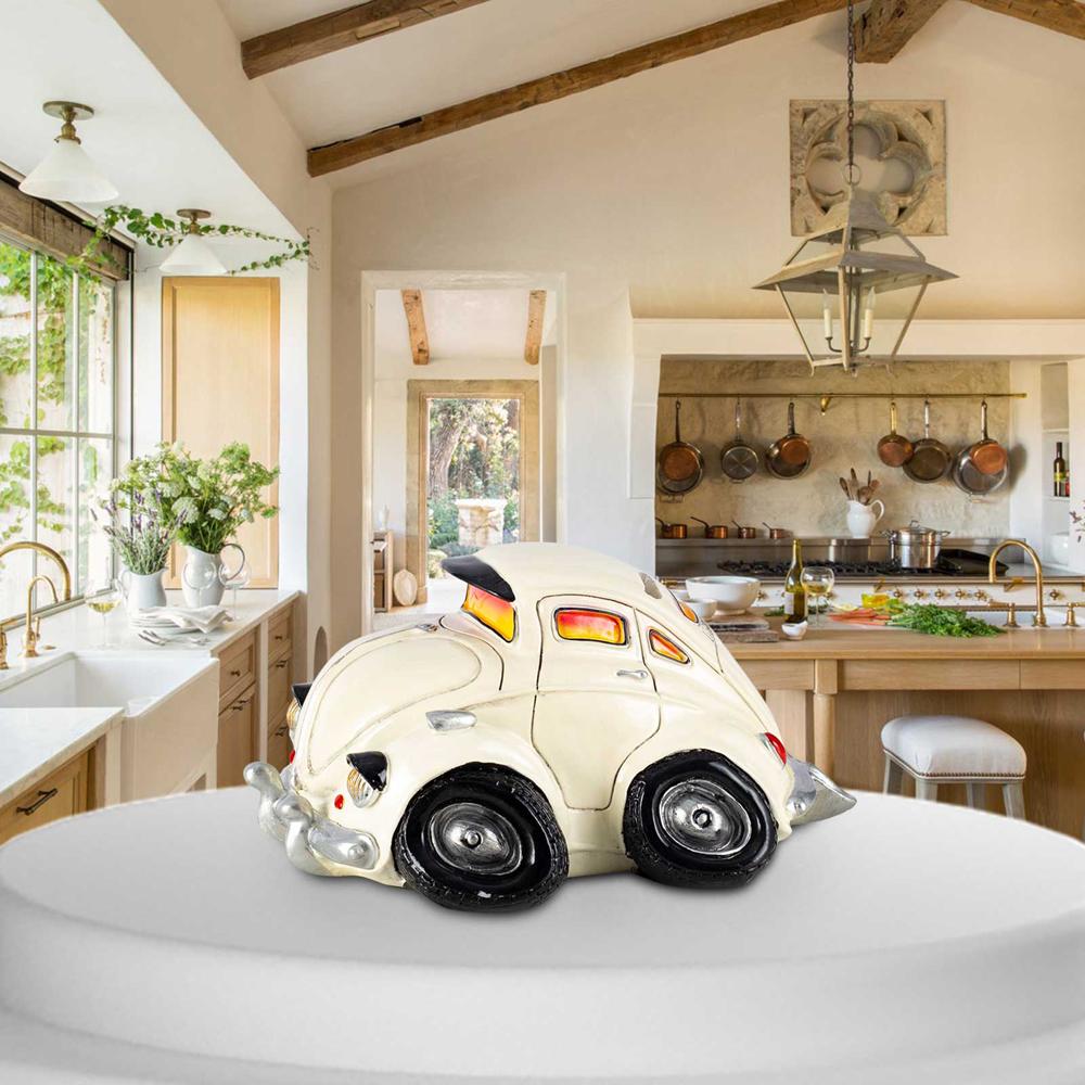 Resin Collectible Vehicles Classic Beetle Bug Model Decorative Figurines Home Office Table Centerpiece Decor Gift for Car Lover