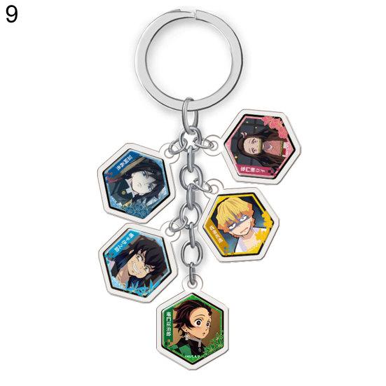 Аниме Клинок, рассекающий демонов Брелок Kimetsu No Yaiba Сумка Косплей Ювелирные изделия Подвески Подарок