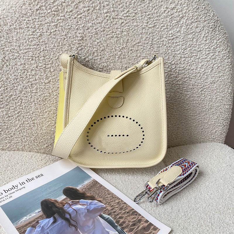 Сумка-тоут Evelyn из натуральной кожи через плечо - Женская сумка из коровьей кожи с широким плечевым ремнем