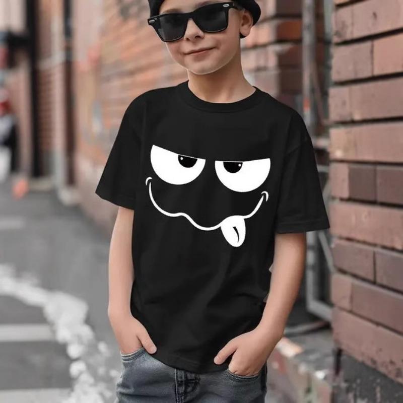 Детская футболка с 3D-принтом, футболка с короткими рукавами для мальчиков, детская летняя одежда с рисунком аниме, футболка с круглым вырезом