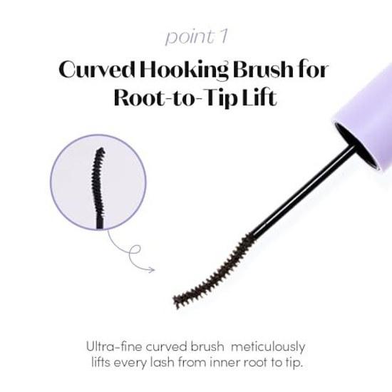 ETUDE Тушь для ресниц Curl Fix Skinny Black Ультратонкая щеточка Для нижних ресниц Без комочков 3 г