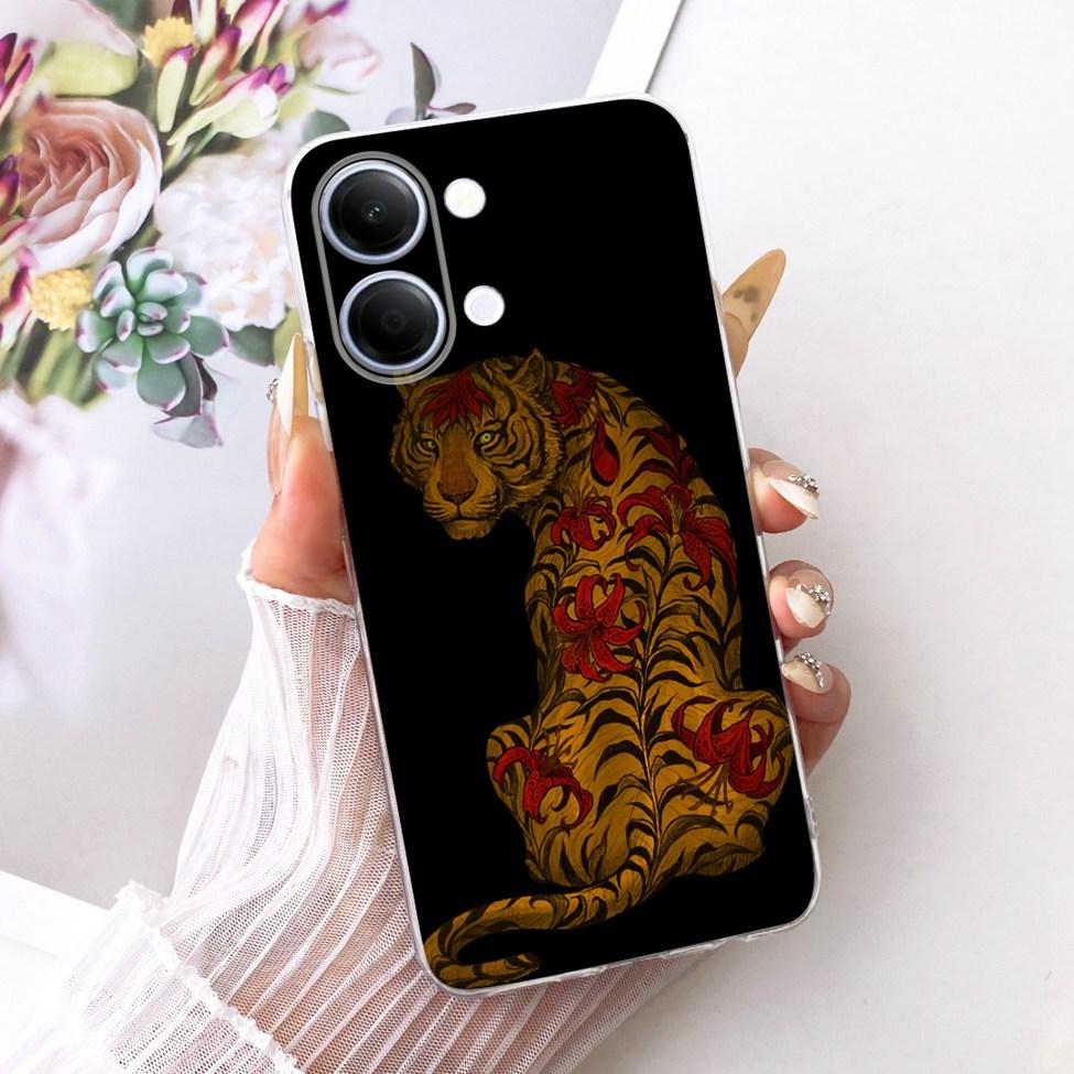 Чехол для телефона Vivo Y05, прозрачный, эстетичный, модный, с бабочкой, милым котиком, крутой, окрашенный, мягкий, для Y05 Vivo, корпус