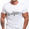 Funny Shark T Shirts for Men Short Sleeve Shirts for Guys Funny Graphic Tees for Shark Week Clothes Fashion Casual Men's Tees