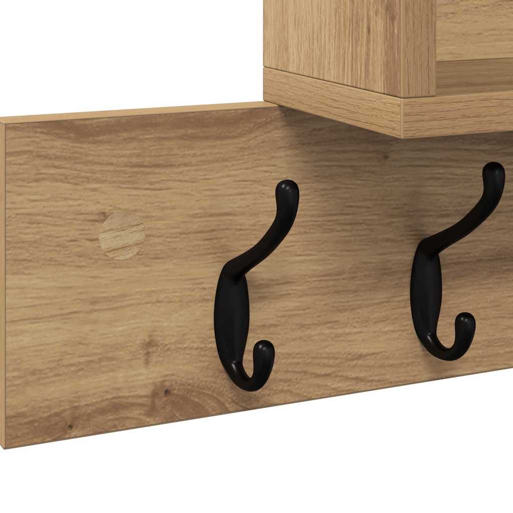 Wall Mounted Nightstand Artisan Oak 100 x 12 x 43.5 cm