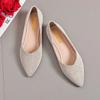 Женская повседневная обувь с острым носком и неглубоким темпераментом, обувь на плоской подошве