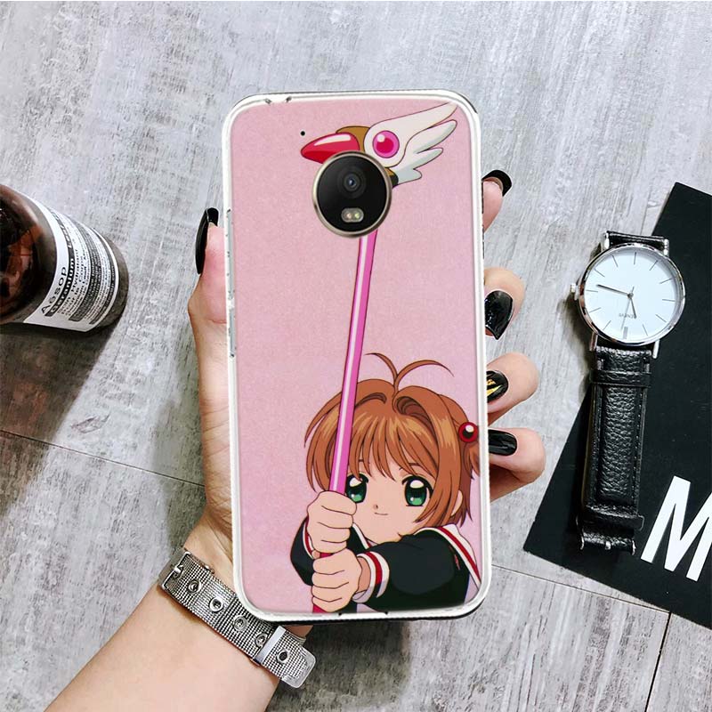 Чехол для телефона Card Captor Sakura Anime для Motorola Moto G9 G8 G7 G6 G5 E6 E5 E4 Plus Play Power One Action Macro Coque Cover Capa