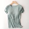 Maternity Nursing T-Shirt - Stylish Short Sleeve Summer Top for Moms