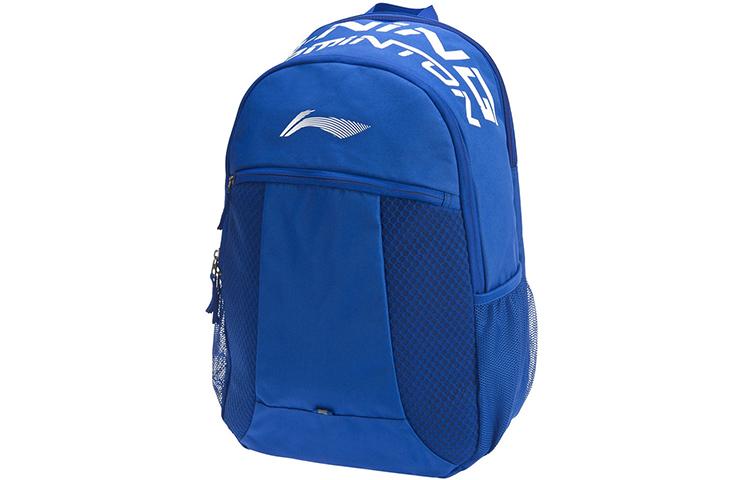 Li Ning Полиэстеровая сумка-рюкзак для бадминтонной ракетки Обычная Унисекс Синий ABSQ396-2