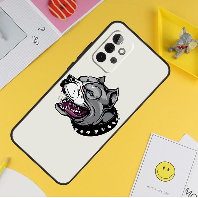 Pit Bull Lovely Dog Pitbull Case For Samsung Galaxy A55 A35 A25 A15 A51 A71 A12 A32 A52 A13 A33 A53 A14 A34 A54 Coque