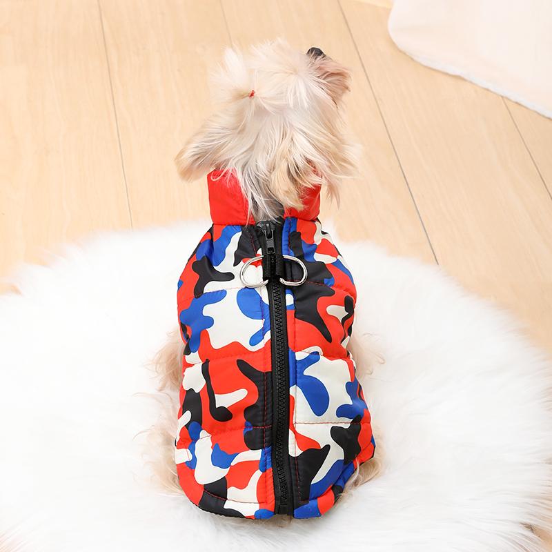 Windproof Dog Clothes Autumn Winter Winter With D-ring Pet Jacket For Small Medium Dogs Cats Outdoor Waterproof Puppy Coat Chihuahua Corgi Costume