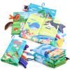 Sea Land And Air Tail Cloth Book Funny Washable Educational Toy Puzzle Books Durable 0-36 Month Children Gift Early Teaching