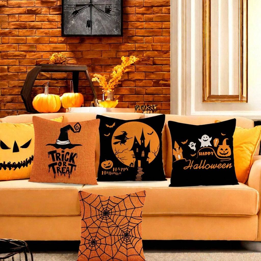 1 шт. Хэллоуин тыква призрак летучая мышь паутина декоративная наволочка, фермер наволочка наволочка, украшение для дивана