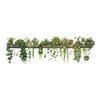 Green Dill Leaves Wall Decals Hanging Basket Wall Beautification New Decorative Sticker  Courtyard