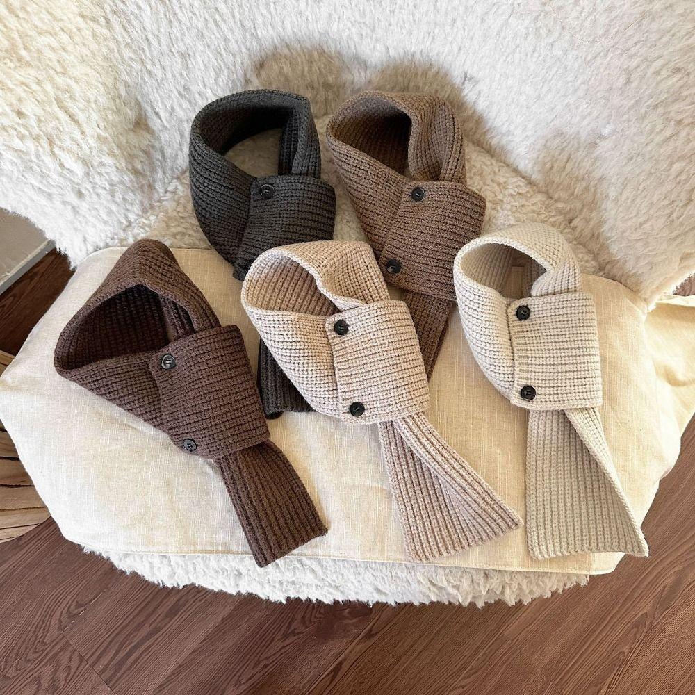 Однотонный шарф для мальчиков и девочек, зимний детский шарф-крест, модный детский вязаный шарф, подарки