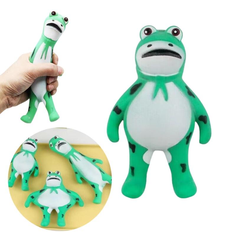Креативная игрушка-сквиши в виде лягушки из ТПР для снятия стресса оптом от фабрики в Чжэцзяне