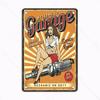 Classics Vintage Beautiful Girl Metal Plaque Retro Tin Sign Garage Iron Painting Bar Club Art Home Wall Decor Poster 20x30cm