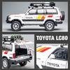 Toyota Land Cruiser 80 Внедорожник Симулятор Литая Модель и Игрушечные Транспортные Средства Звуки и Свет Машинка с Инерционным Механизмом 1:Модель коллекции 24 сплава