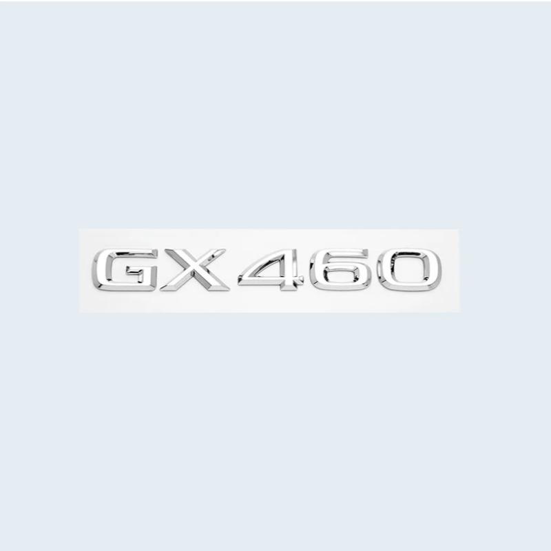 3D Trunk Emblem Badge Sticker for Lexus GX400 GX460 GX470 Letters Rear Logo ABS Chrome Silver/Glossy Black