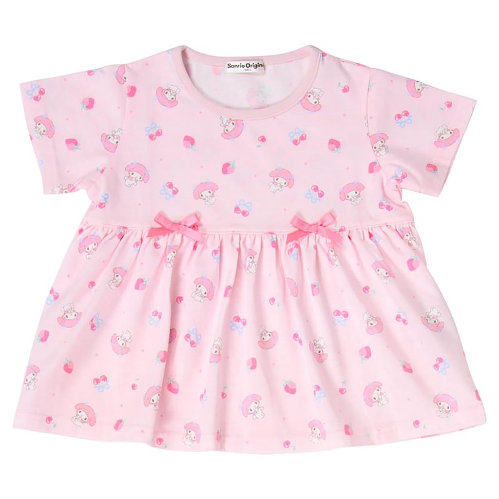 Sanrio Kids My 765767 Short-Sleeved Pajamas, Melody, 100cm