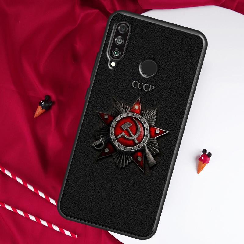Soviet Union USSR Flag For Huawei Nova Y61 Y70 Y90 Y60 Y72 Y91 12s 12i 11i 7i 8i 9 10 SE P60 Pro P30 P40 Lite Case