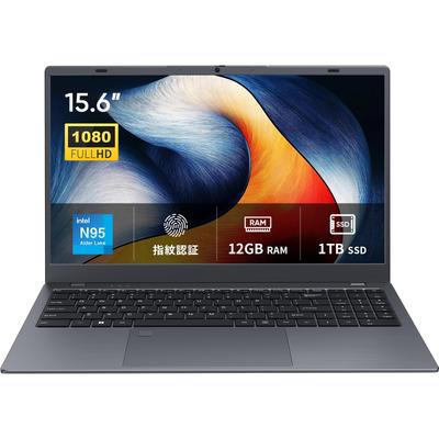 Ноутбук UOWAMOU с Office 12 ГБ 1 ТБ Intel N95 чем 1920x1080 IPS Win11 38 Втч Тихий Нагрев Отпечаток пальца WIFI BT TF USB USB Цифровая и Японская клавиатура