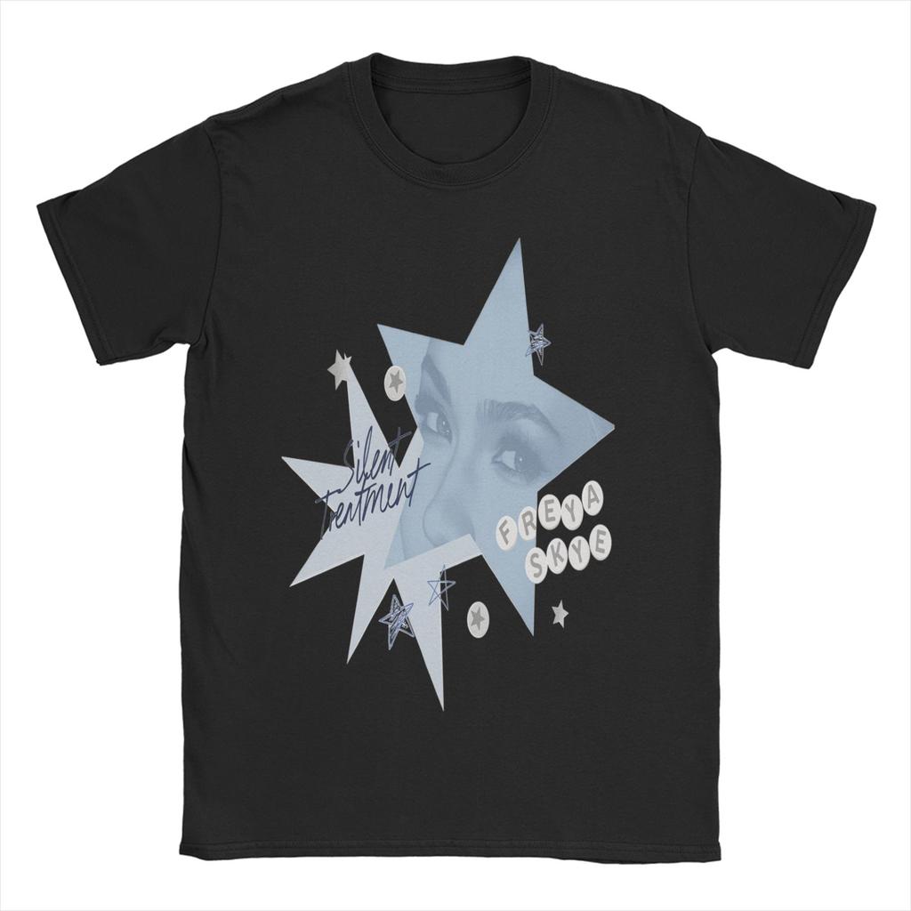Freya Skyes Pure Cotton TShirt For Mens Summer Aesthetic T Shirts O Neck Trendy Cool Tees Oversized Casual Clothing