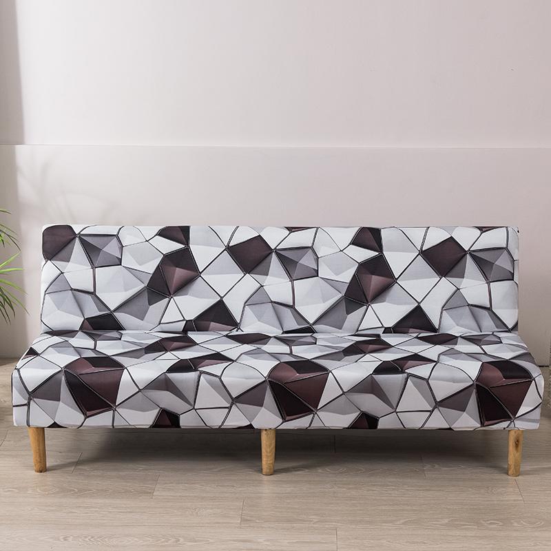 Чехол на футон без рукавов с цветочным принтом, эластичный чехол на диван-кровать, защитник мебели без подлокотников с эластичным низом, 1 шт.