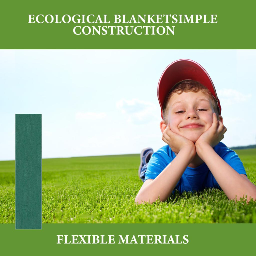 0.2x3m Biodegradable Grass Seed Mat Seed Starter Mat Gardening Planting Turf Carpets Home Yard Garden Decoration Supplies