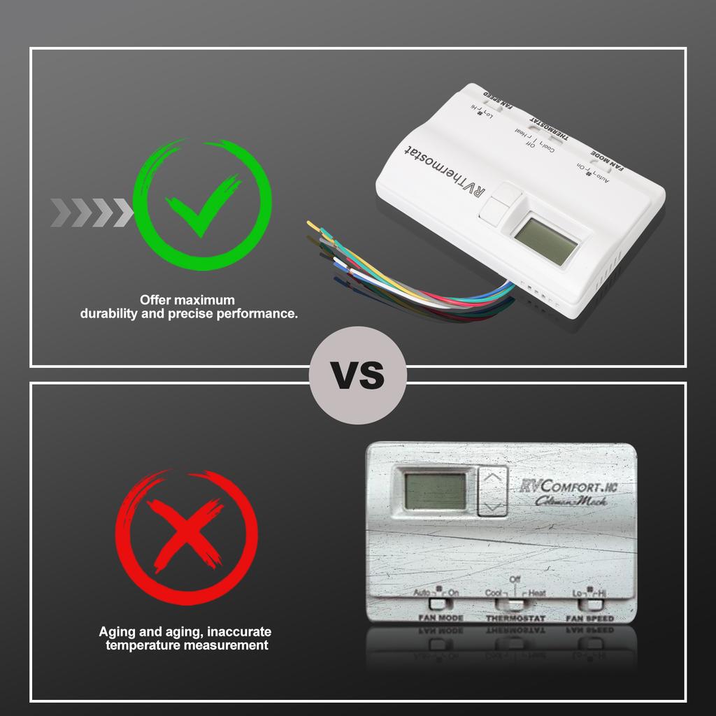 Цифровой термостат Термостат для автодома Нагрев/Охлаждение Т-стат Настенный Подходит для Coleman 83303862 Mach 8330-336 337 338 339 368 386 83303362