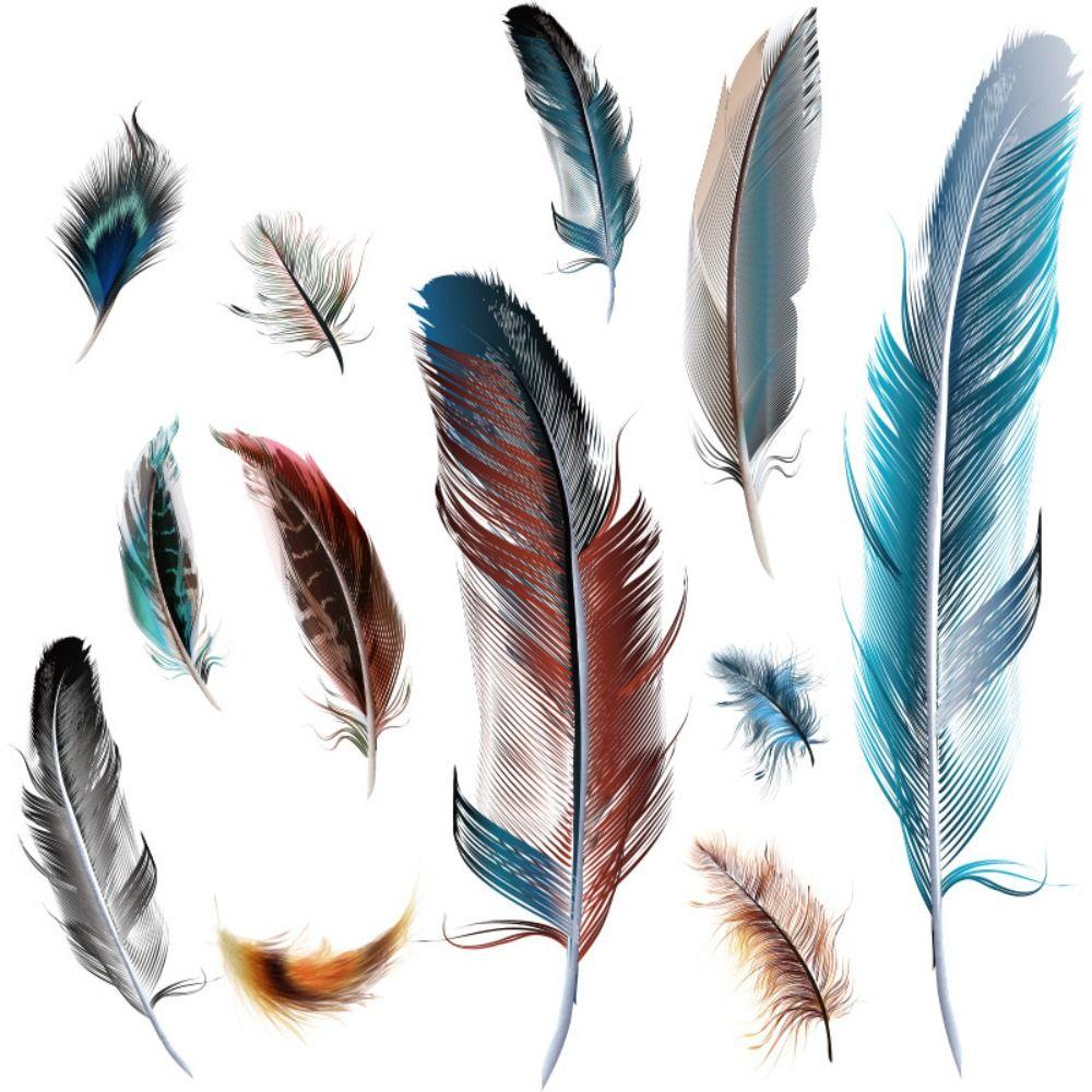 Car Modified Car Decal Feather Rear Trunk Sticker Creative Decoration Window