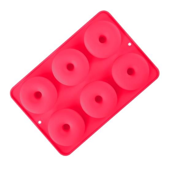 Yousheng Silicone Muffins Donut Mold 6 Cups Dessert Mold Non-Stick Baking Pan for Doughnut Making Pastry Chocolate Cake Dessert DIY Bakeware