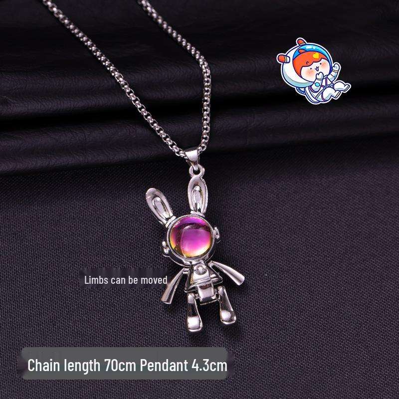 Модное мужское хип-хоп ожерелье из титановой стали - Стильный, универсальный и эмоциональный парный аксессуар.