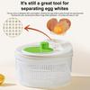 Salad Spinner Vegetable Dryer Large Capacity Vegetable Dehydrator Manual Vegetable Salad Spinner Drain Basket for Washing Greens Berries