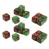 20PCS 16mm 2 Color Dice with Addition and Subtraction Numbers Plastic Six Sided Dice Set for Math Teaching