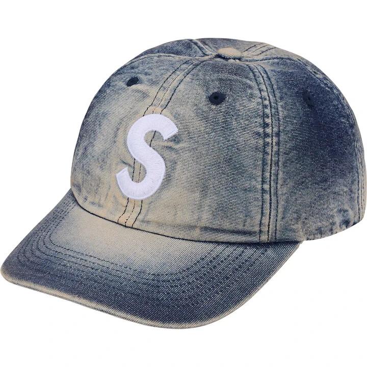 Supreme Джинса Cordura S-Лого 6-панельная Выбеленный Индиго