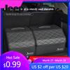 For Jeep Leather Suitcase Car Trunk Organizer Box Foldable Storage Bin For Jeep Grand Cherokee Wrangler JK Gladiator Compass