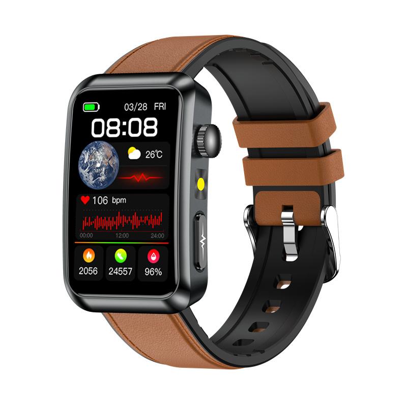 TK77 Smart Bracelet Watch BT Call Flashlight ECG Health Monitor Wristwatch Outdoor Multi-Sports Fitness Tracker Smartwatch