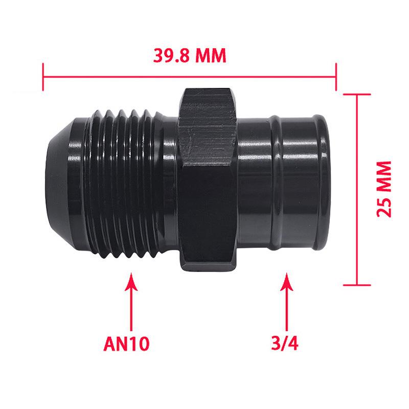 Aluminum AN10 to 3/4 Hose Push fit Valve Cover Sealing Ring for General LS Engines Car Accessories