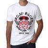 Men’s Vintage Tee Shirt Graphic T Shirt Road Race Since 2010 White