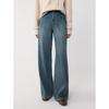 ELLE Women's Retro High-Waist Wide-Leg Jeans