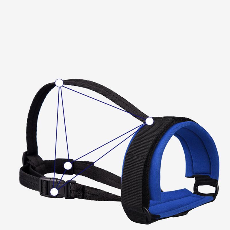 Насадка на рот для домашних животных, регулируемая, дышащая, против укуса, против лая, намордники для больших, средних, маленьких собак