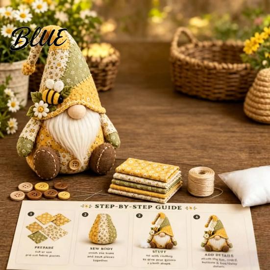 Креативный набор для шитья DIY Пэчворк Гном Рождественский 3D Ручная работа Проект Поделка для начинающих Взрослых Подарок Вырезанные детали ткани