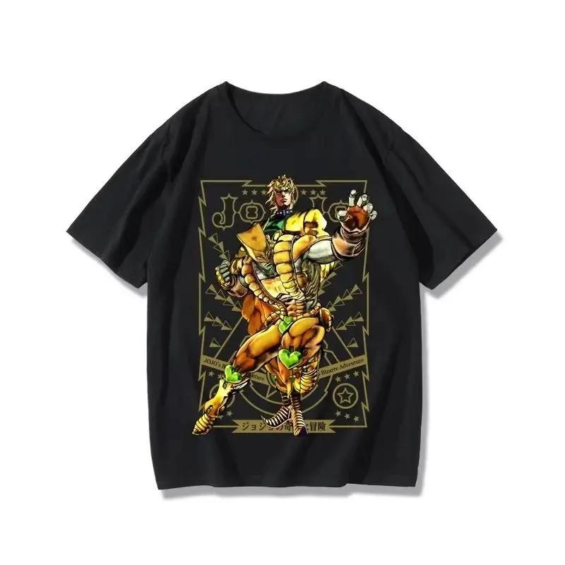 Jotaro Kujo Star Platinum Kira Yoshikage Printing Tops JoJos Bizarre Adventure Animation Derivatives TShirt High Street Tee