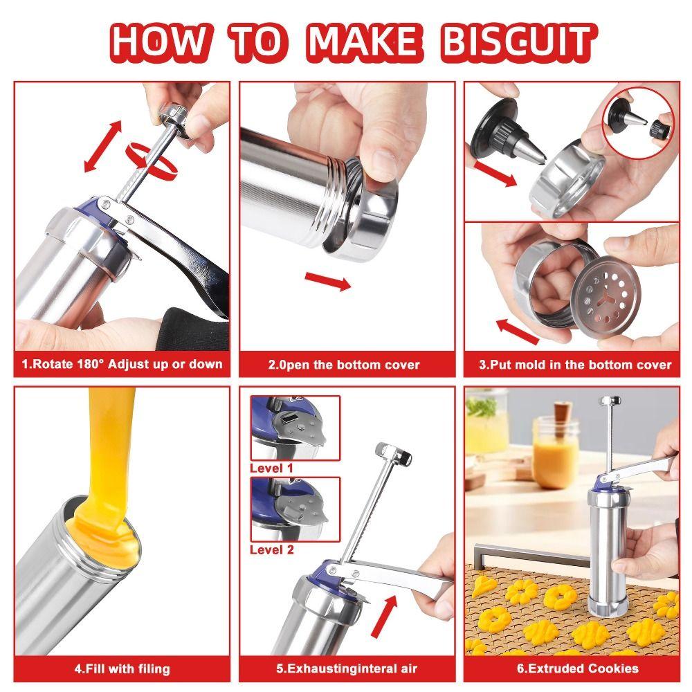 20 Cookie Discs Cookie Press Kit Simple operation Spritz Cookie Maker Kit Cake Decorating