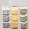 Waterproof Cotton & Linen Wall Hanging Storage Bag with Three Pockets and Tree Branch Design